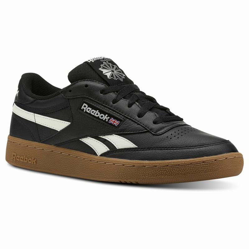 Tenisi Reebok Revenge Plus Indoor Barbati Negrii/Albi Romania ON7567EX